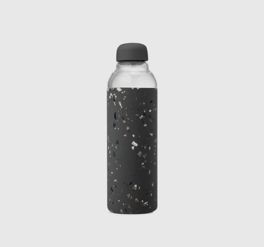 Porter Charcoal Terrazzo GlassWater Bottle