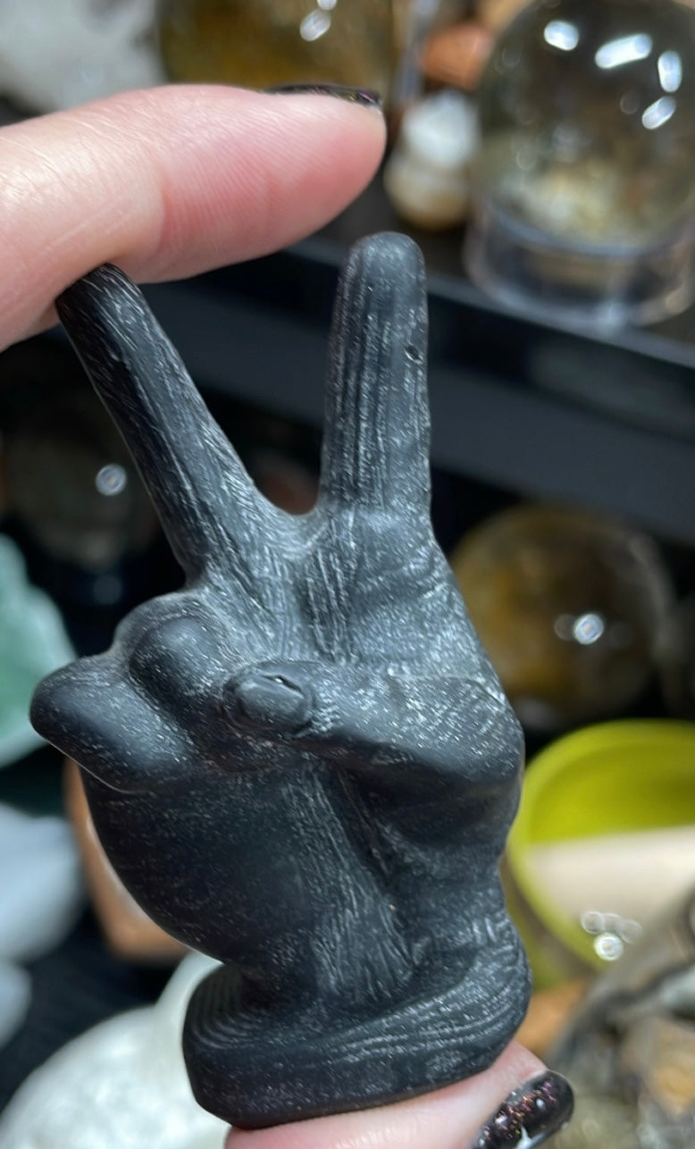 Obsidian Hand - Peace - Middle Finger - All Seeing Eye