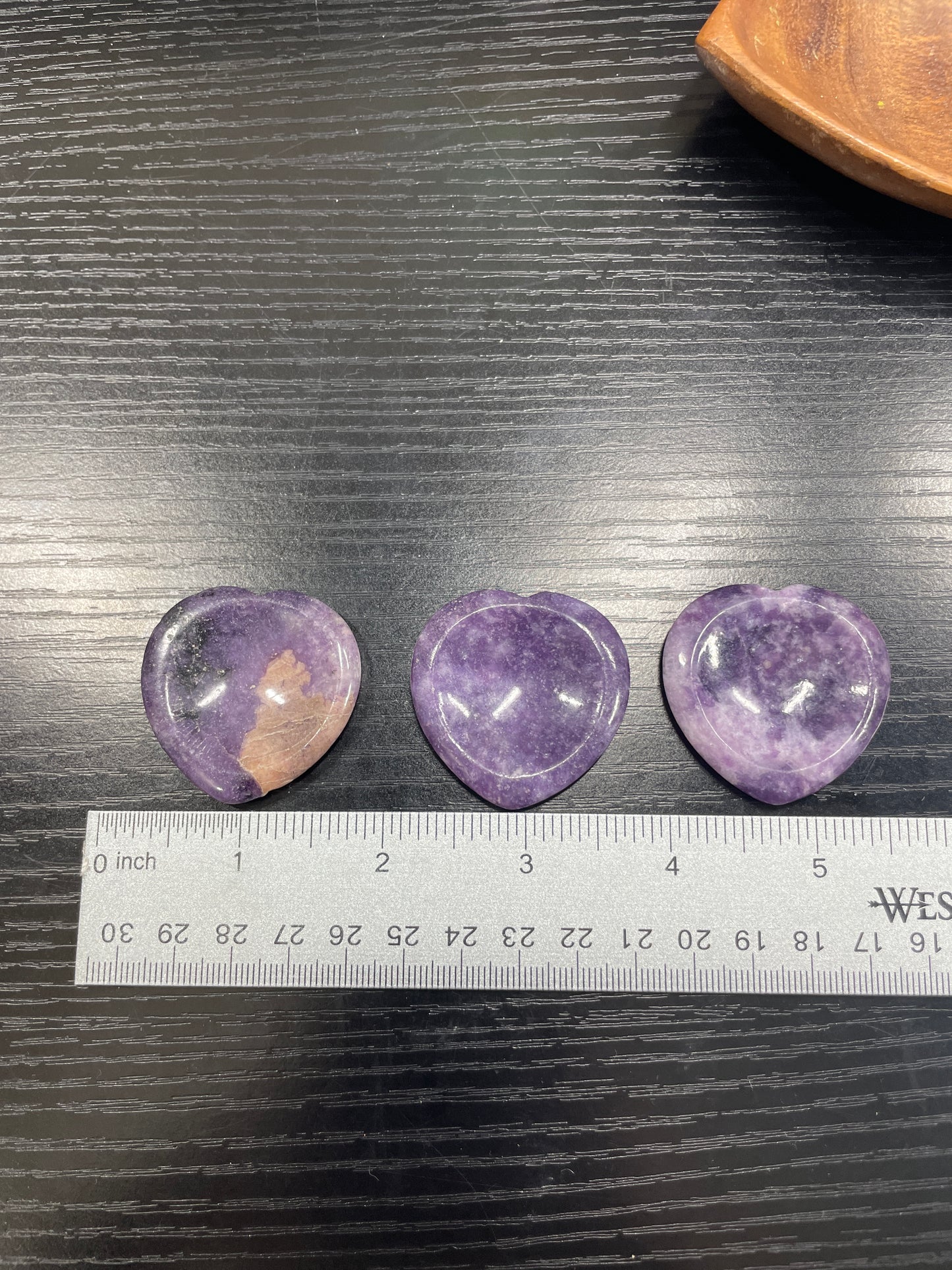 Lepidolite Heart Shape Worry Stone