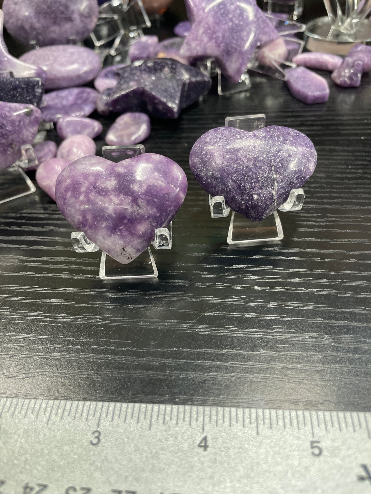 Lepidolite Heart