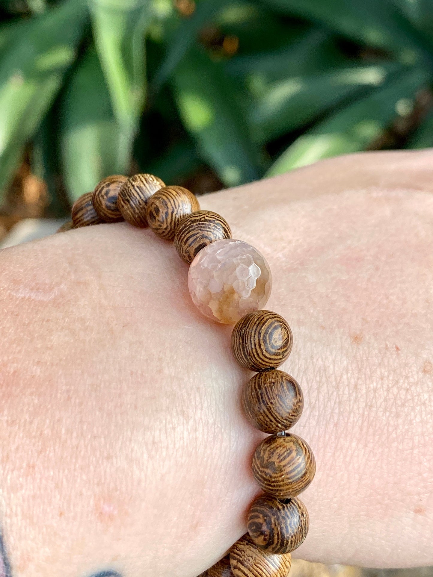 Agate Mala | Planet Bracelet | Wood Bracelet | Diffuser Bracelet