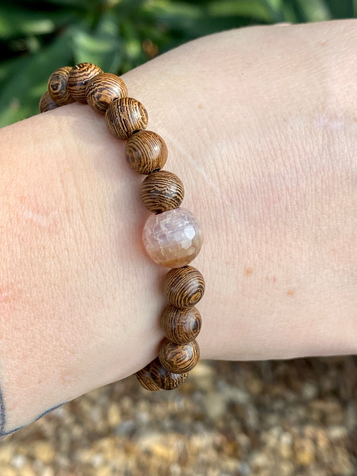 Agate Mala | Planet Bracelet | Wood Bracelet | Diffuser Bracelet