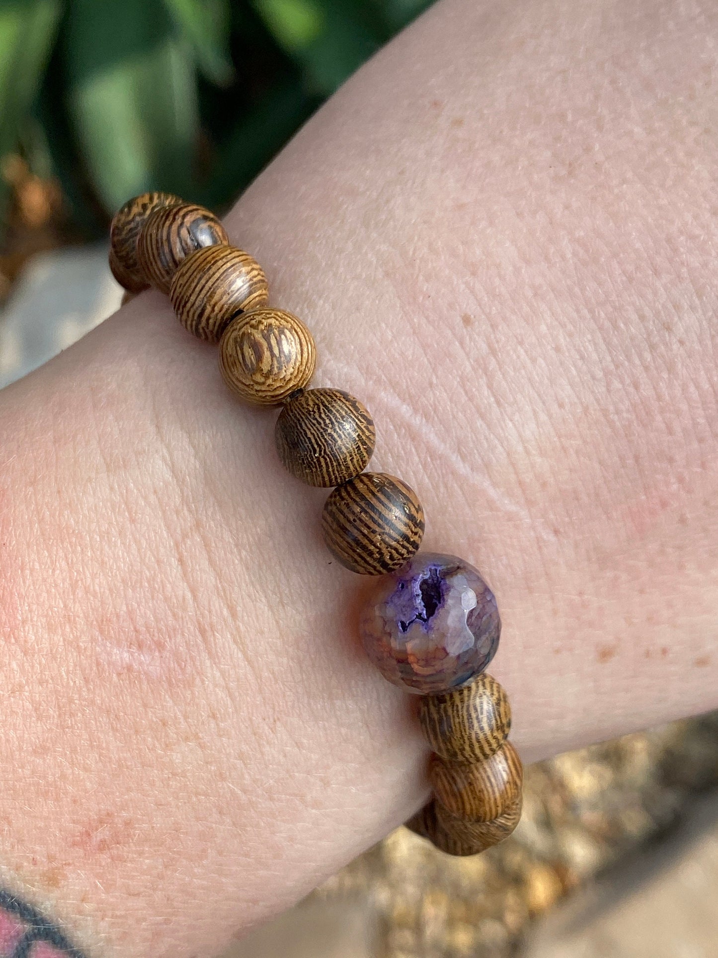 Agate Mala | Planet Bracelet | Wood Bracelet | Diffuser Bracelet