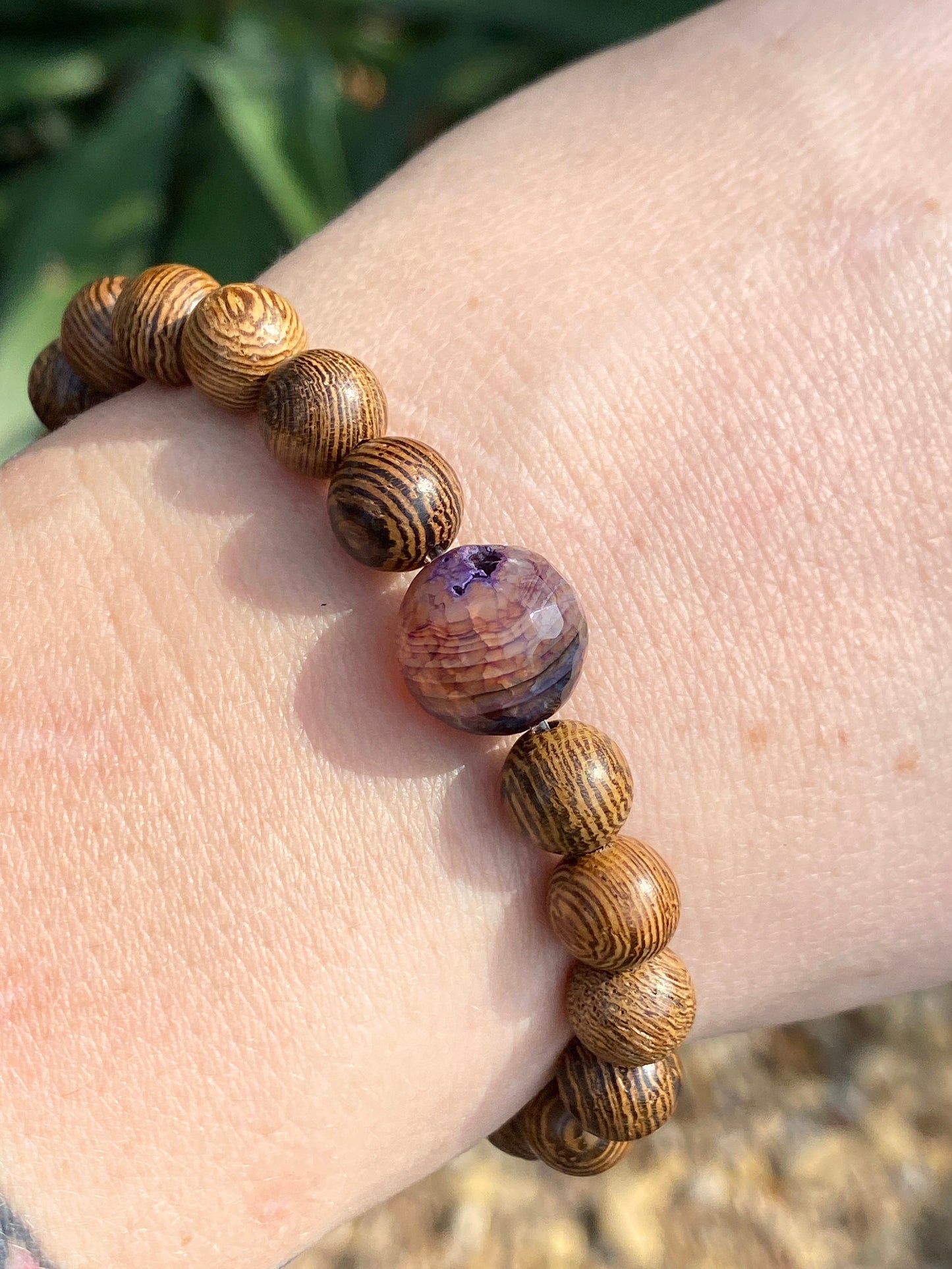 Agate Mala | Planet Bracelet | Wood Bracelet | Diffuser Bracelet