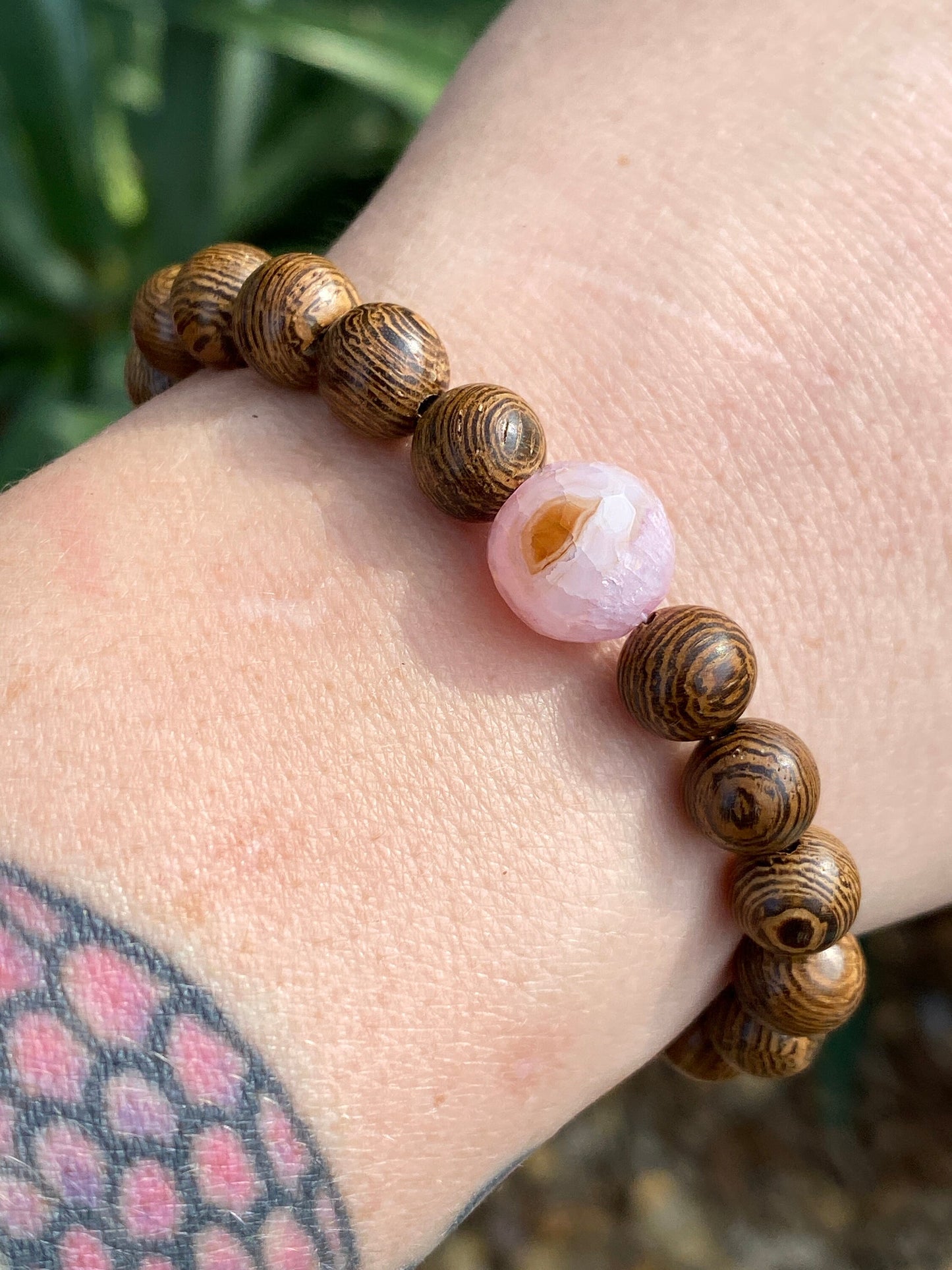 Agate Mala | Planet Bracelet | Wood Bracelet | Diffuser Bracelet