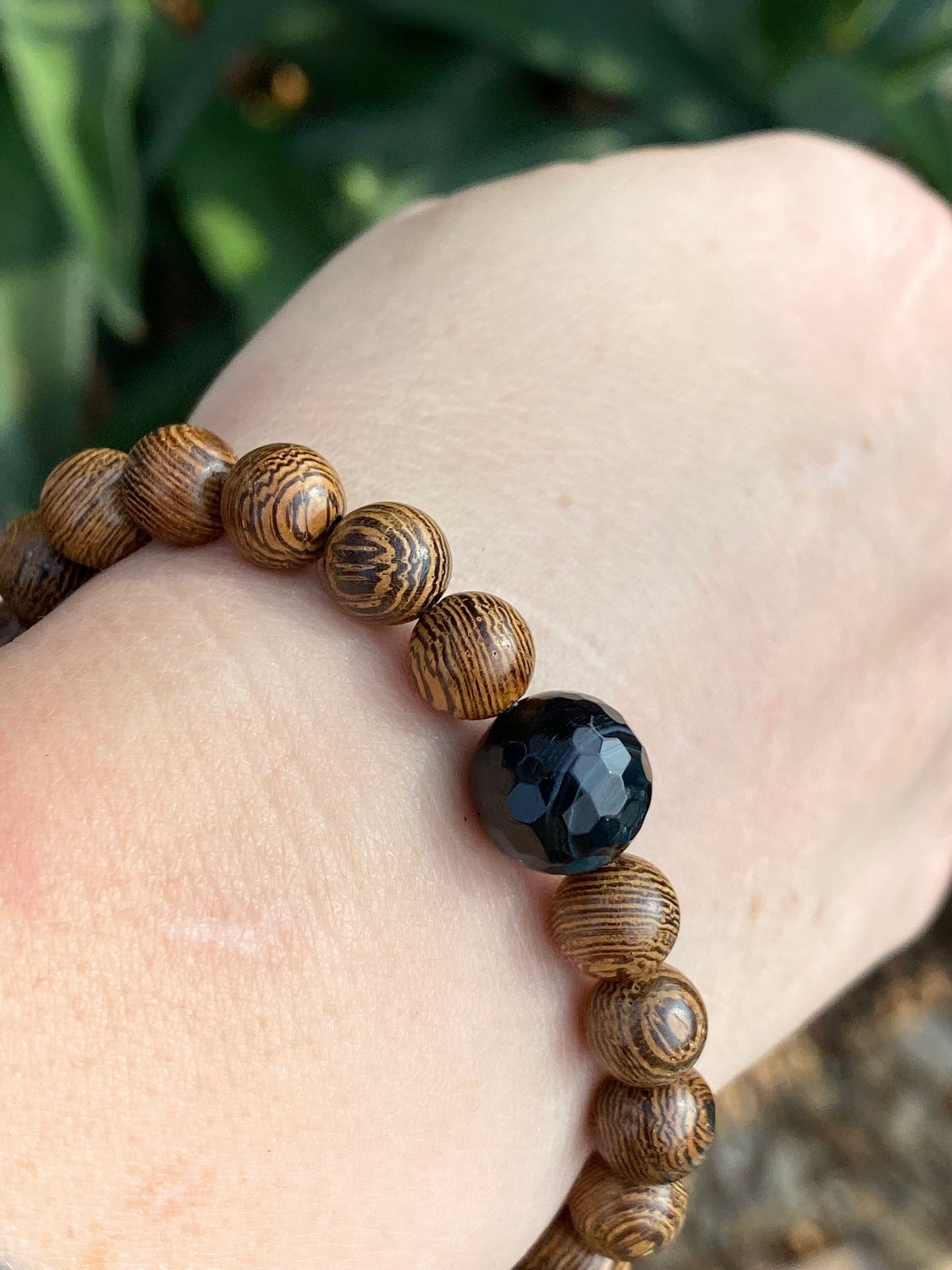 Agate Mala | Planet Bracelet | Wood Bracelet | Diffuser Bracelet