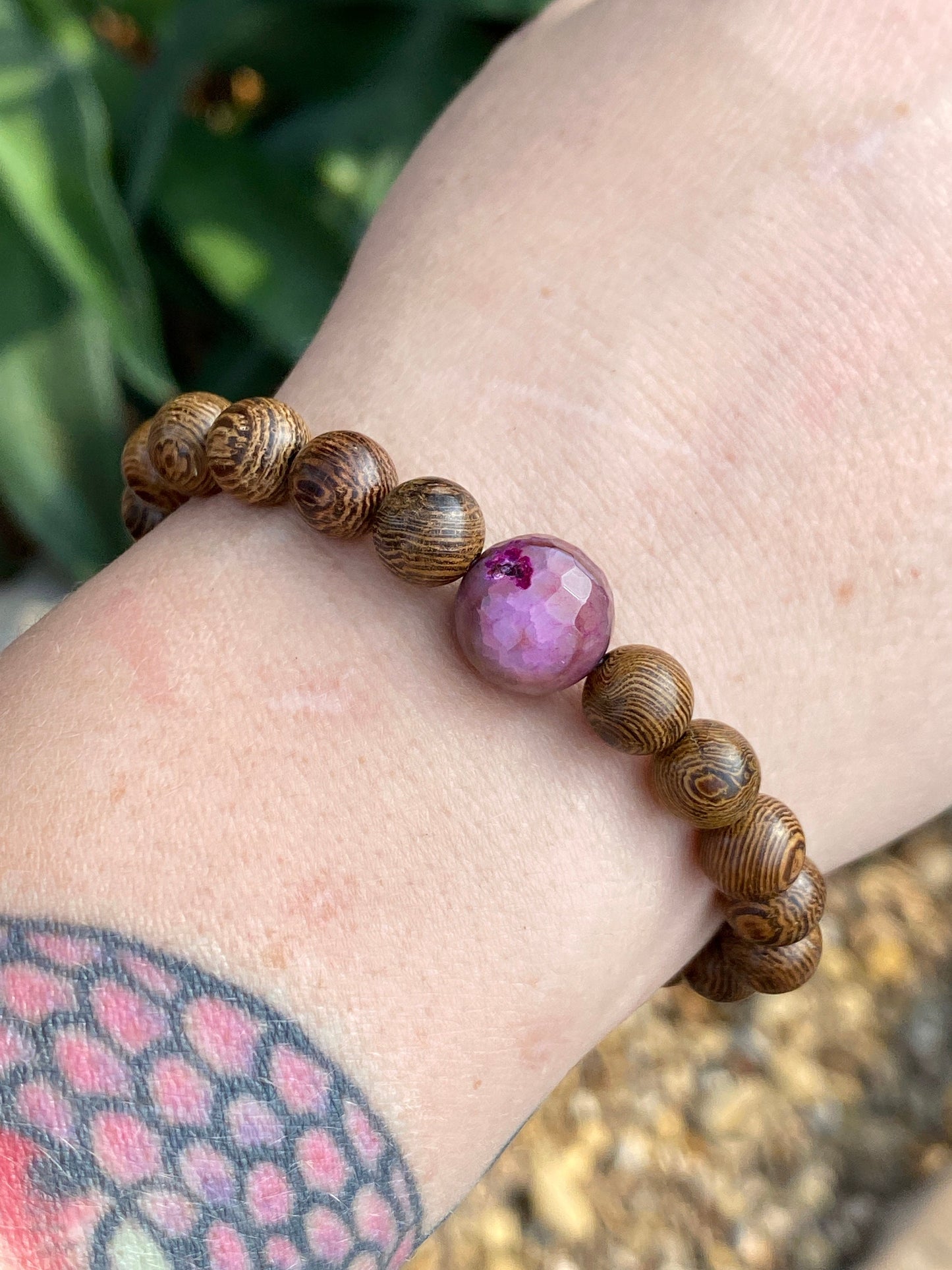 Agate Mala | Planet Bracelet | Wood Bracelet | Diffuser Bracelet