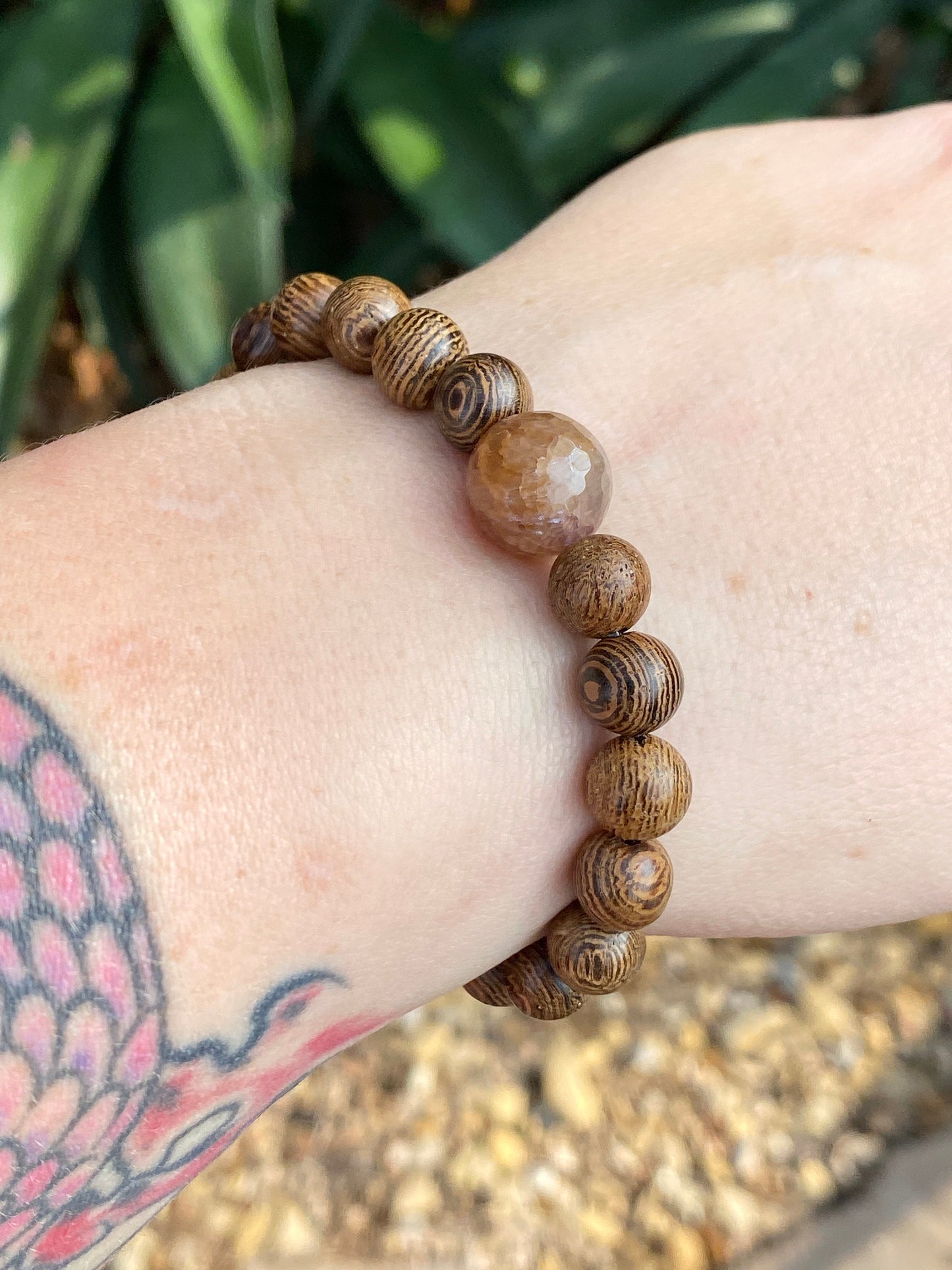 Agate Mala | Planet Bracelet | Wood Bracelet | Diffuser Bracelet