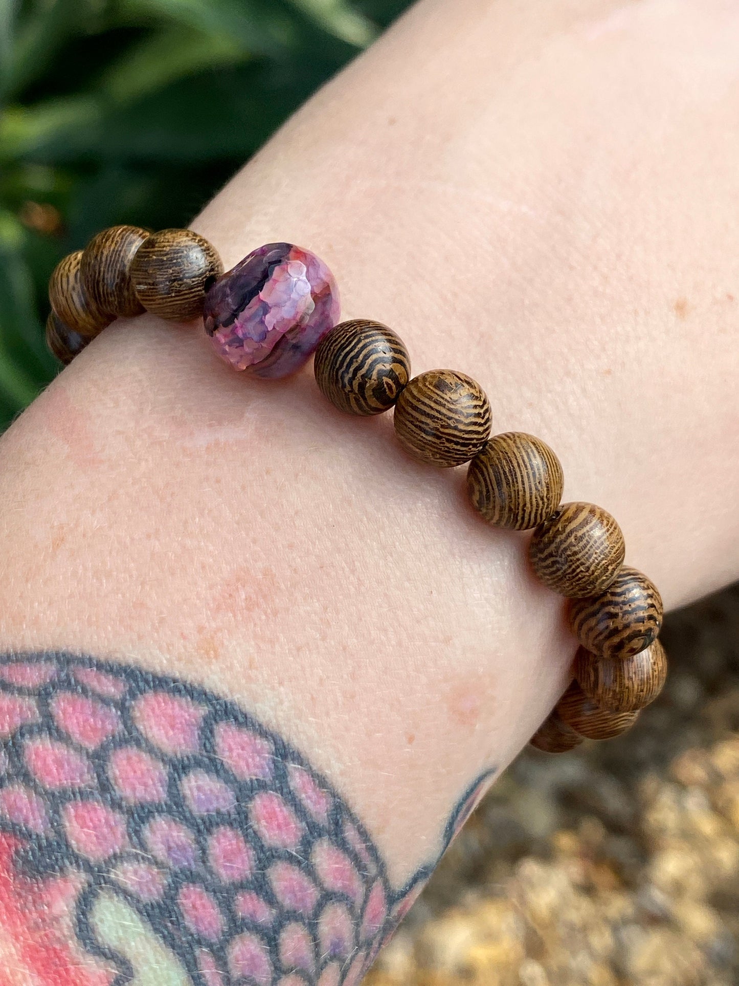 Agate Mala | Planet Bracelet | Wood Bracelet | Diffuser Bracelet