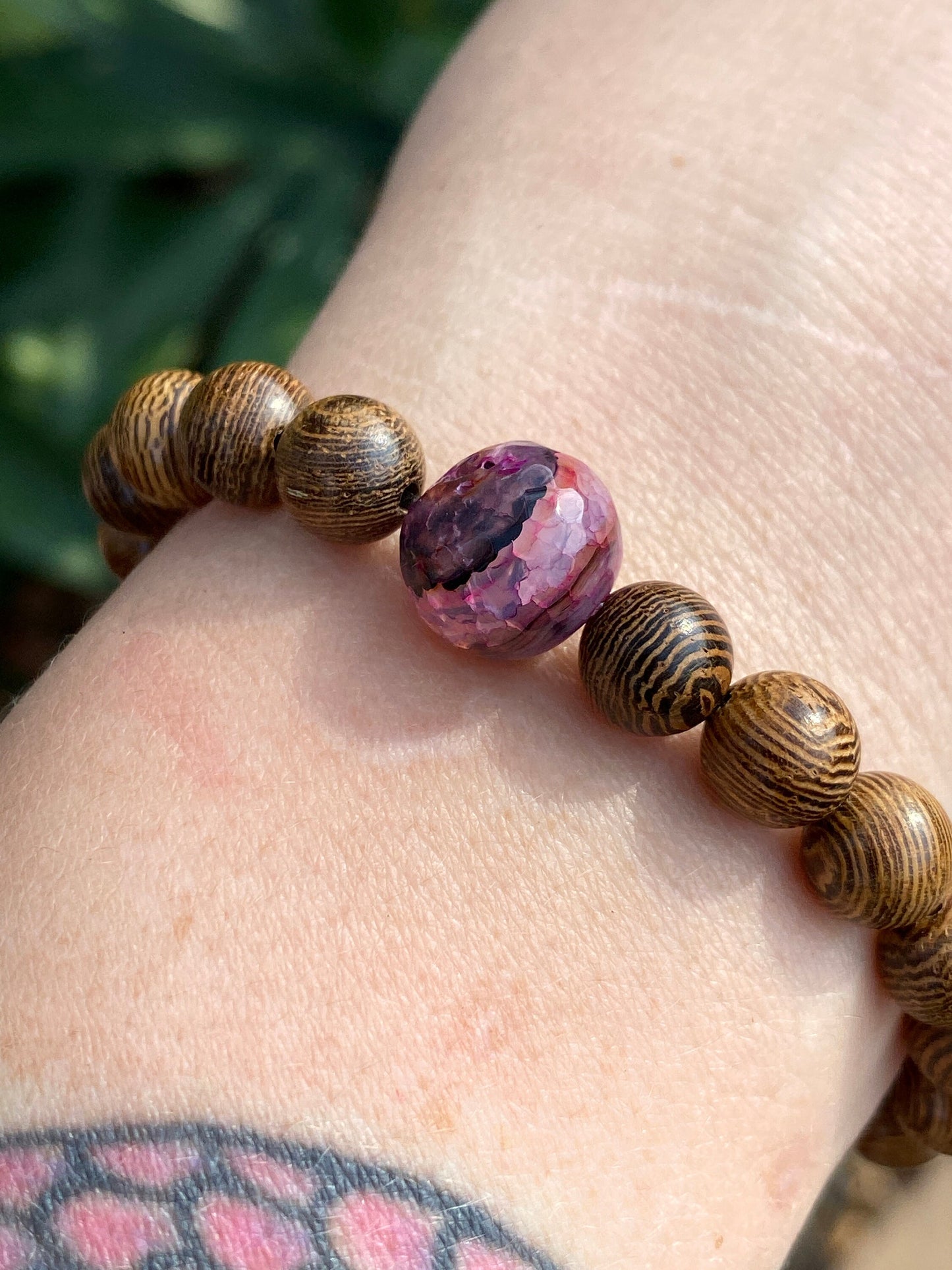 Agate Mala | Planet Bracelet | Wood Bracelet | Diffuser Bracelet