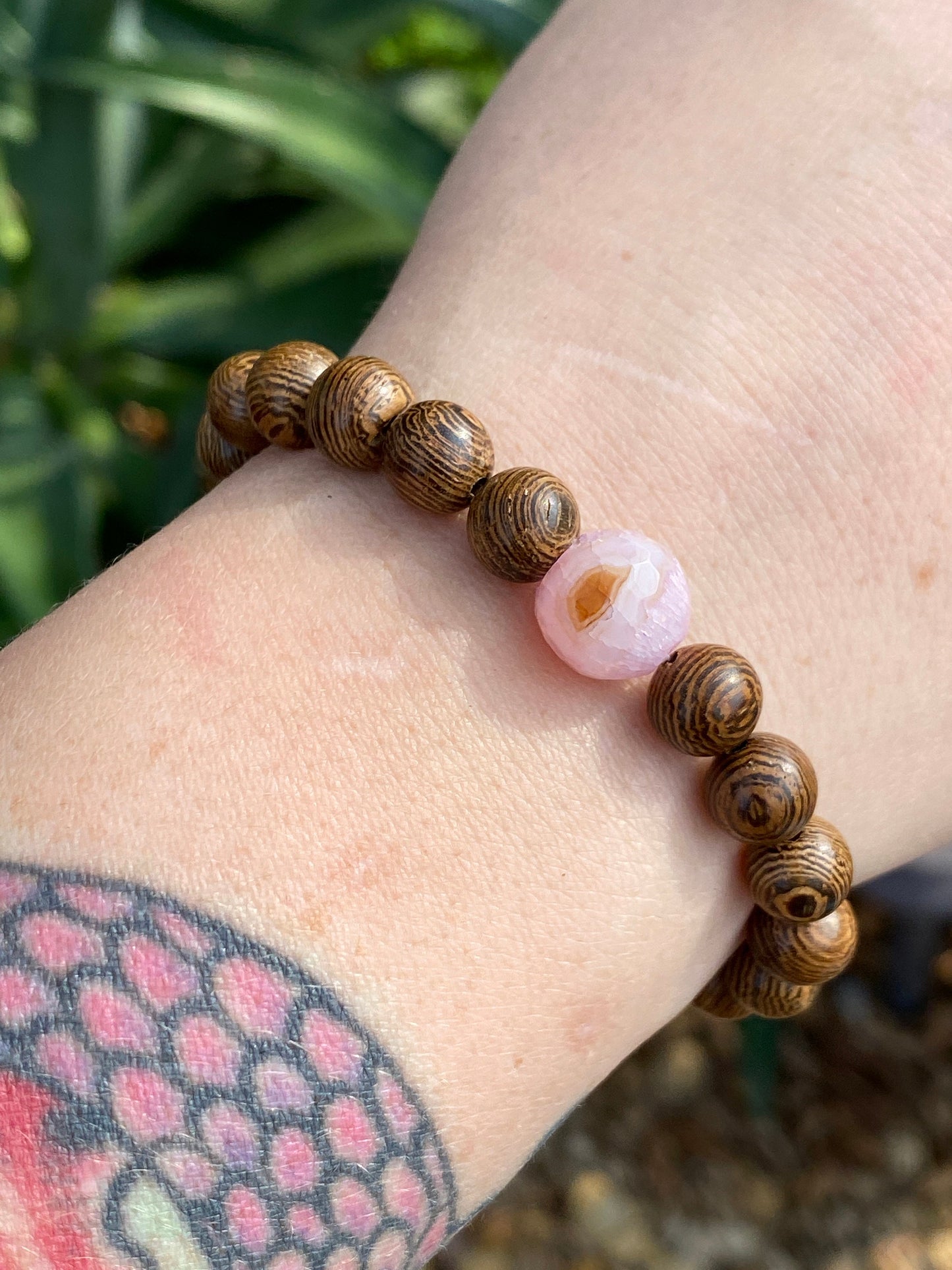 Agate Mala | Planet Bracelet | Wood Bracelet | Diffuser Bracelet