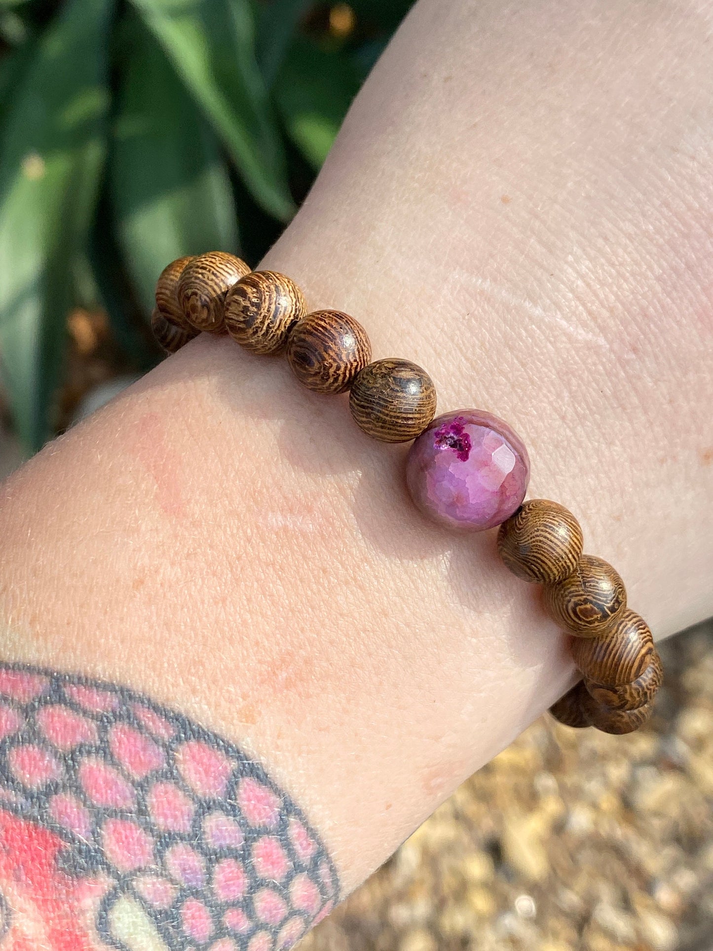 Agate Mala | Planet Bracelet | Wood Bracelet | Diffuser Bracelet