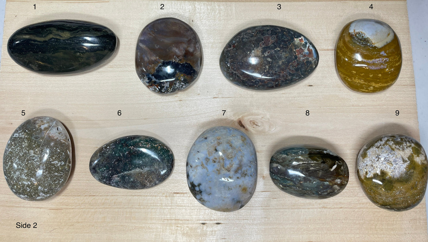 Ocean Jasper Palm Stone - OJ Palm Stone - Natural Stone