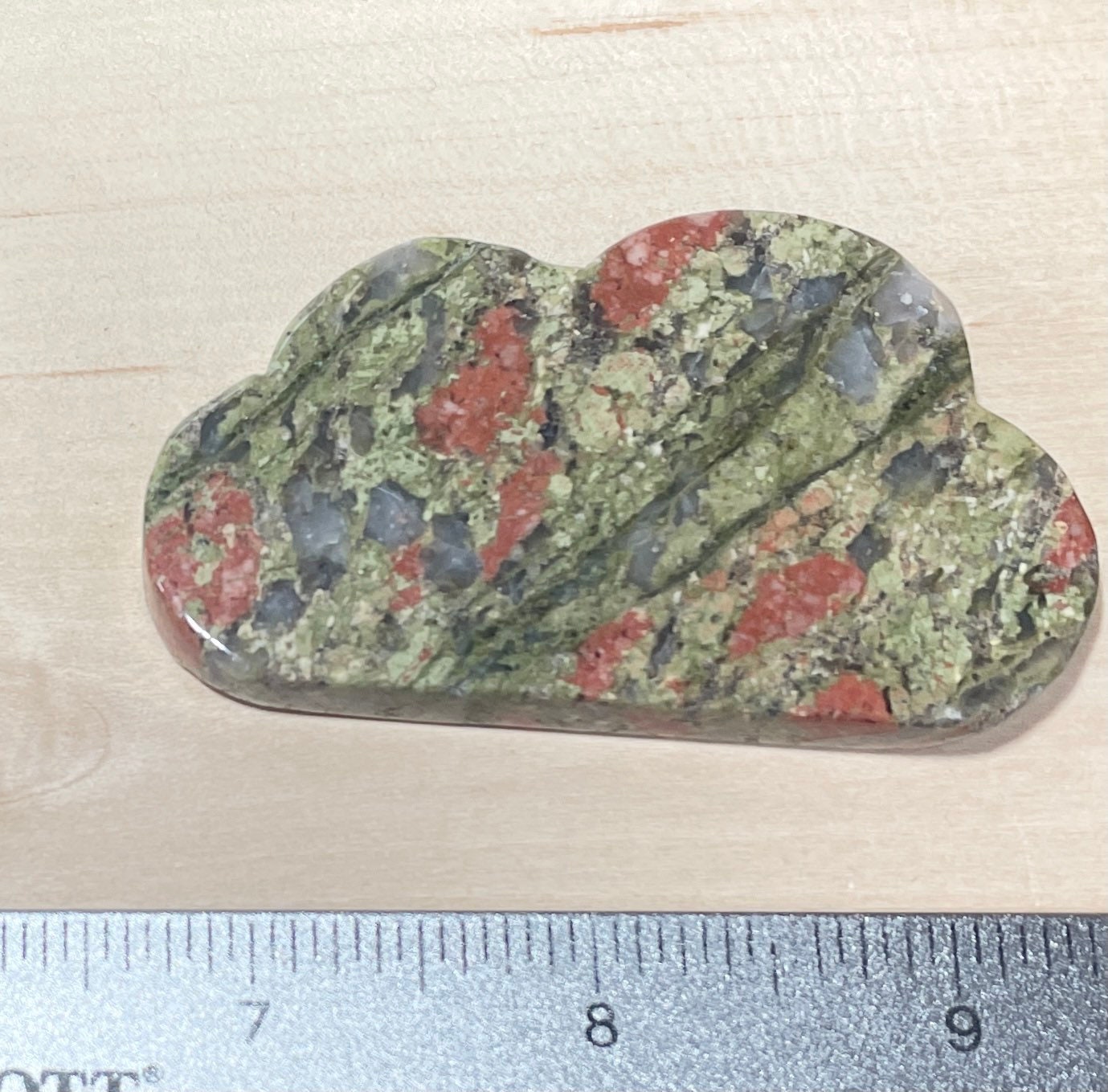 Unakite Palm Stone - Unakite Cloud - Unakite Natural Stone