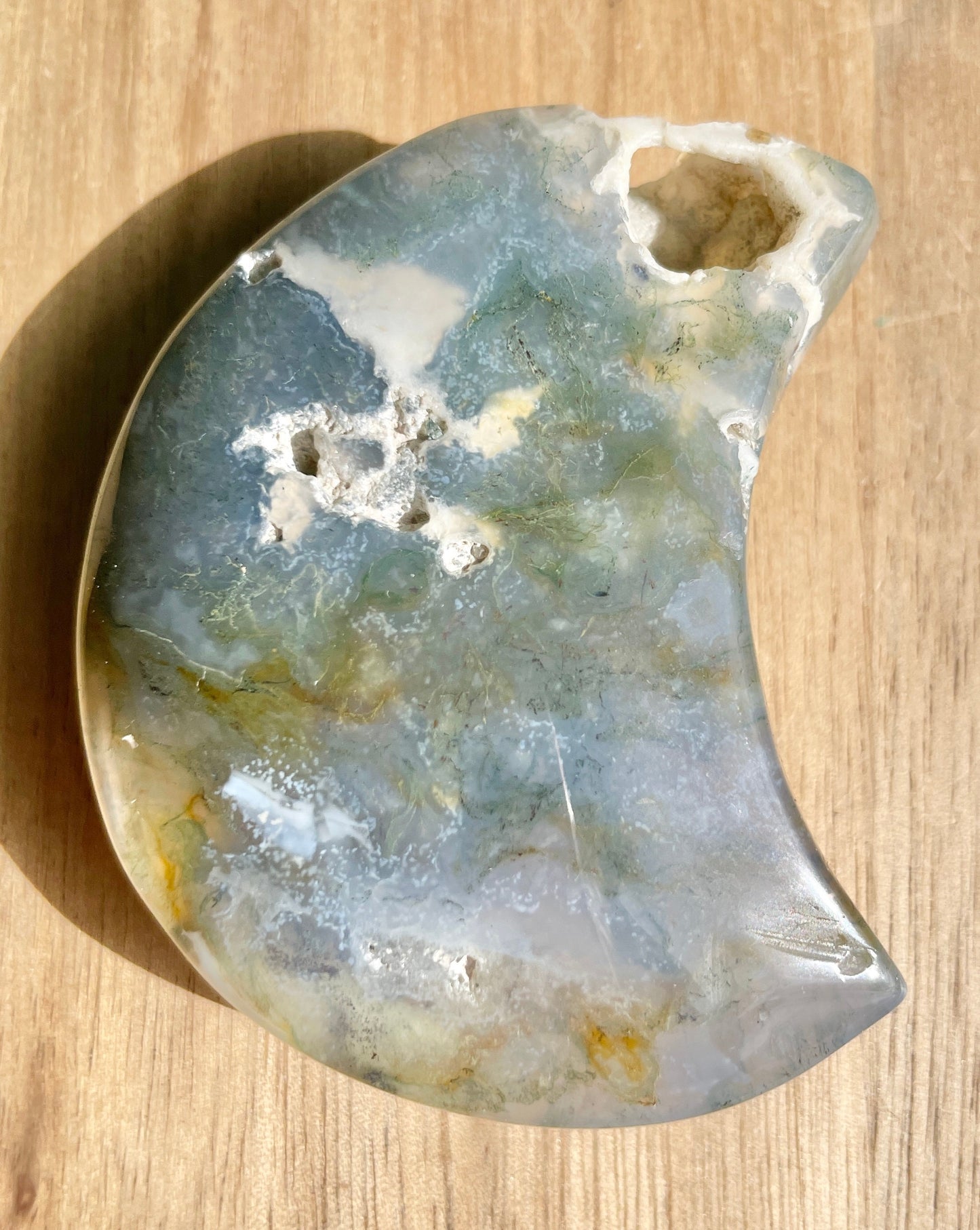 Moss Agate Moon