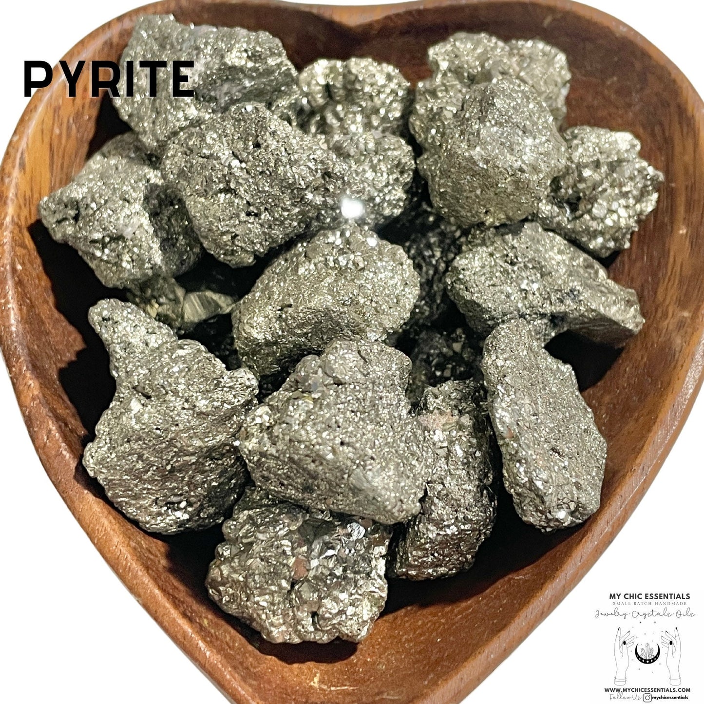 Tumbled Pyrite Stone Crystal