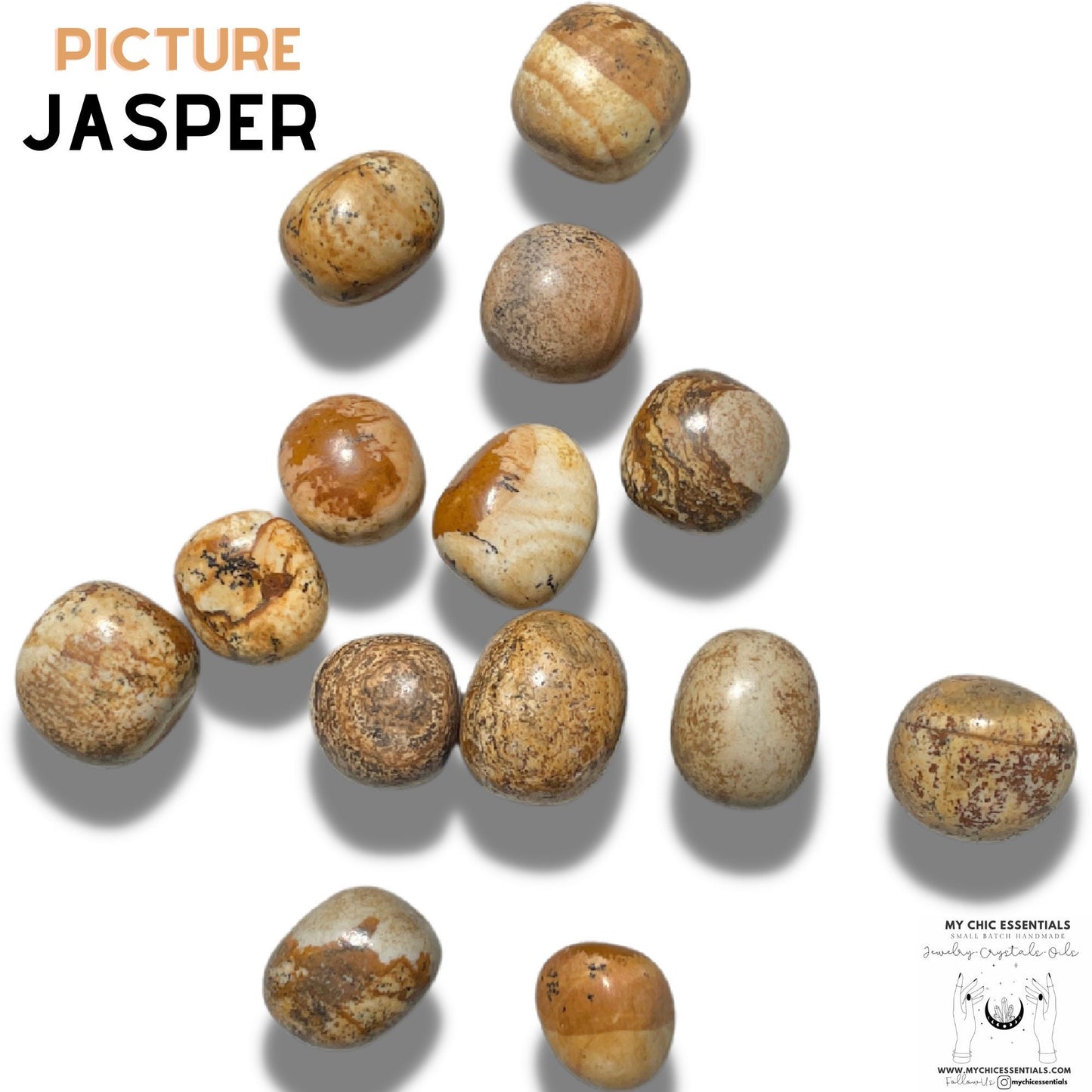 Picture Jasper Tumbled Stone