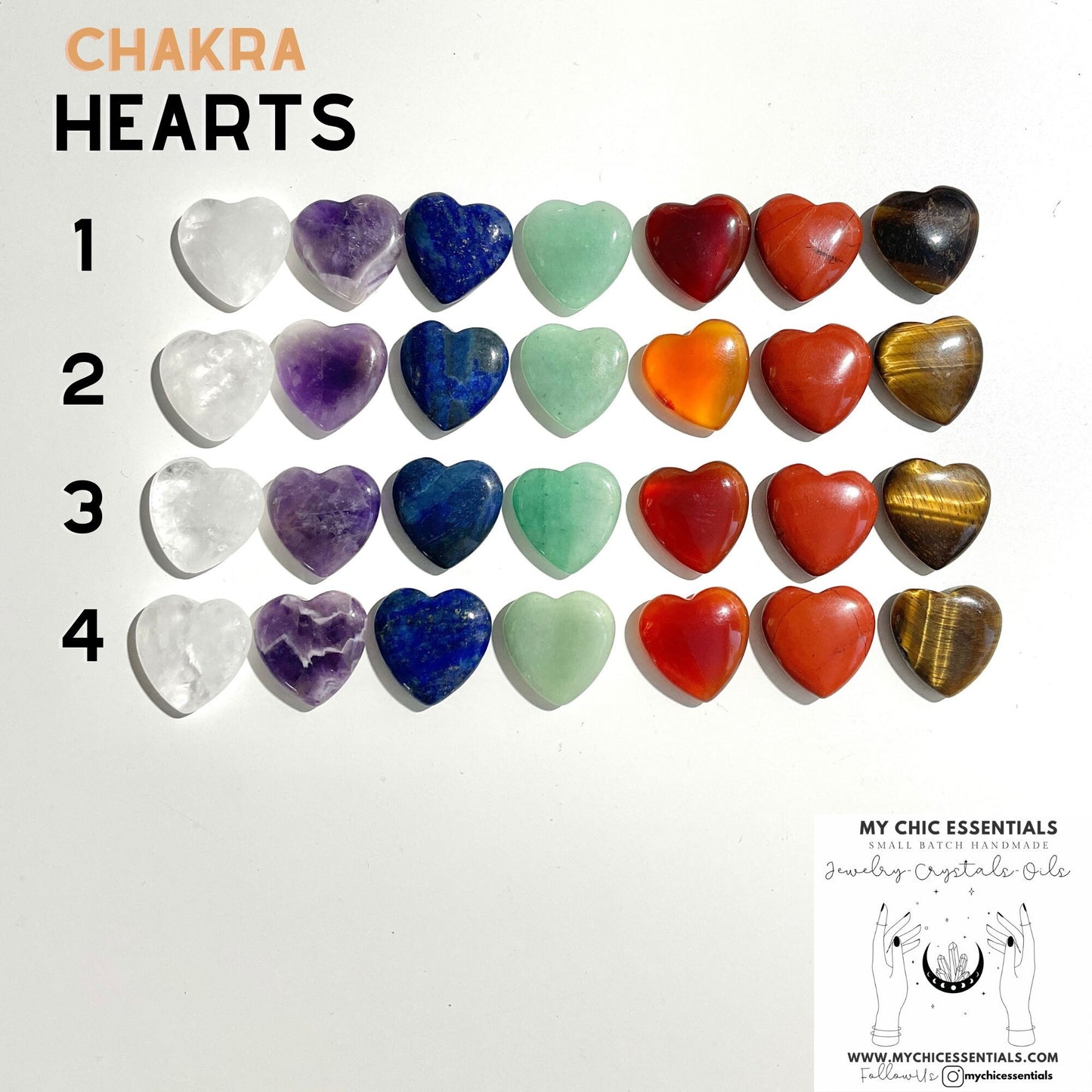 Heart Chakra Crystal Set