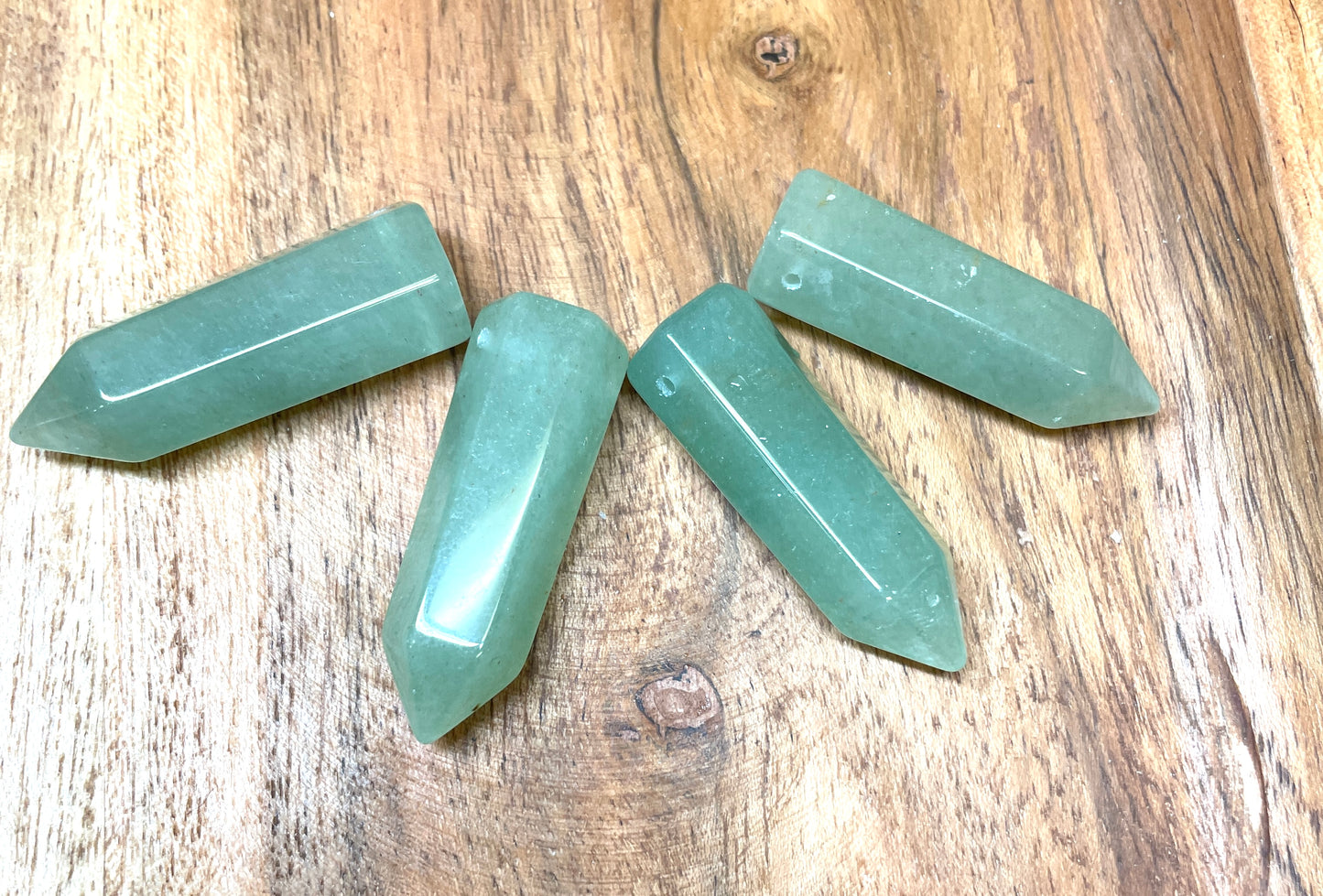 Green Aventurine Point Necklace - Luck & Prosperity